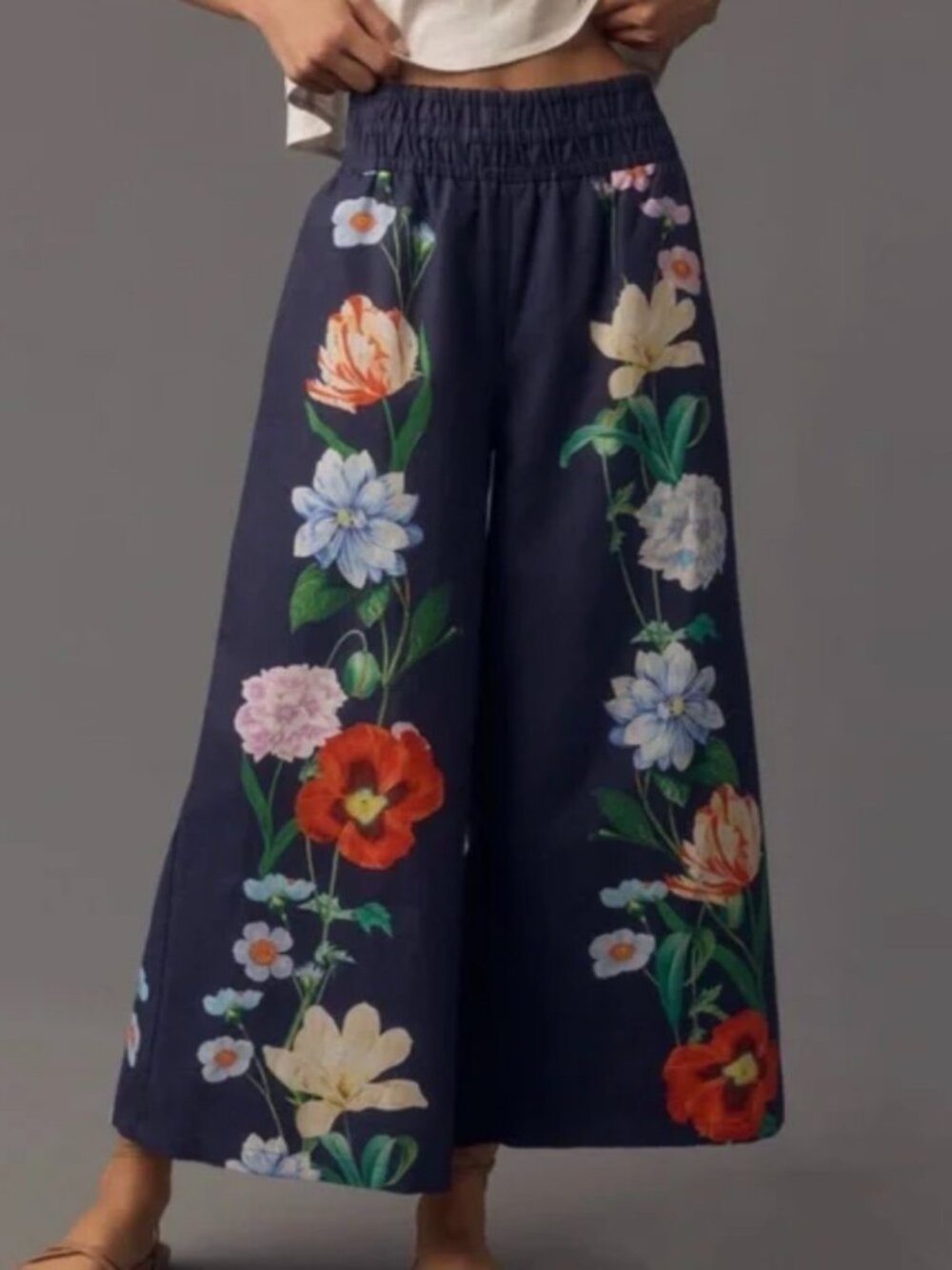 The Sommerset Pull On Pants - Printed Linen Edition